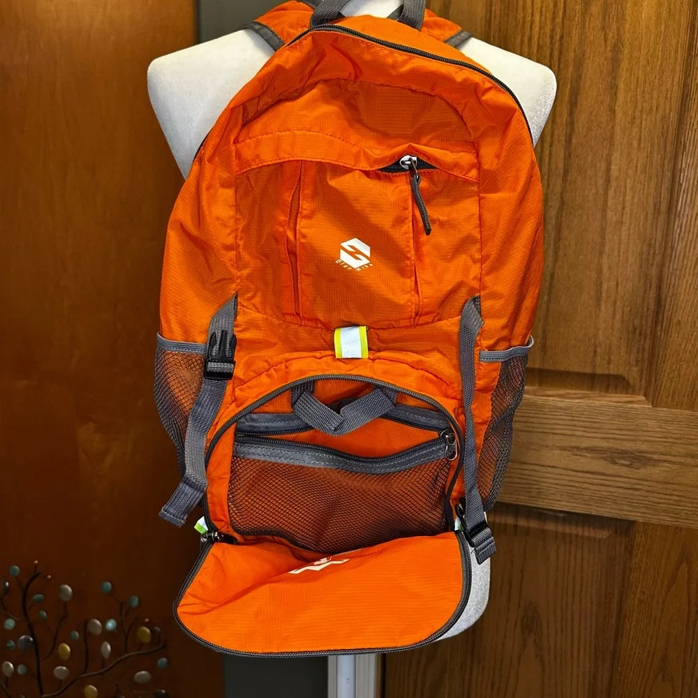 Olar Hike Orange & Gray Backpack, Durable Fabric, Padded Straps perfect 4 hiking